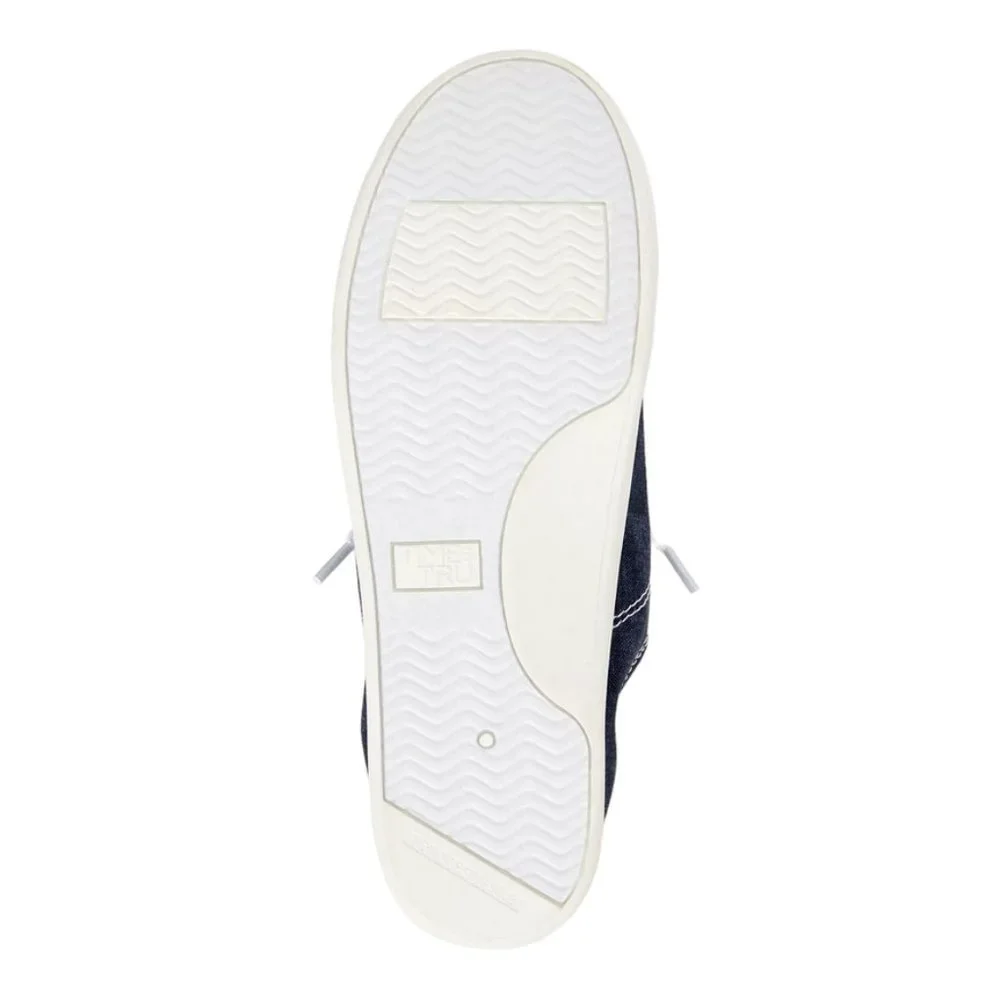 Time and Tru Women's Scrunch Back Slip-On Sneaker Sizes and Width varies Blue - Picture 5 of 5